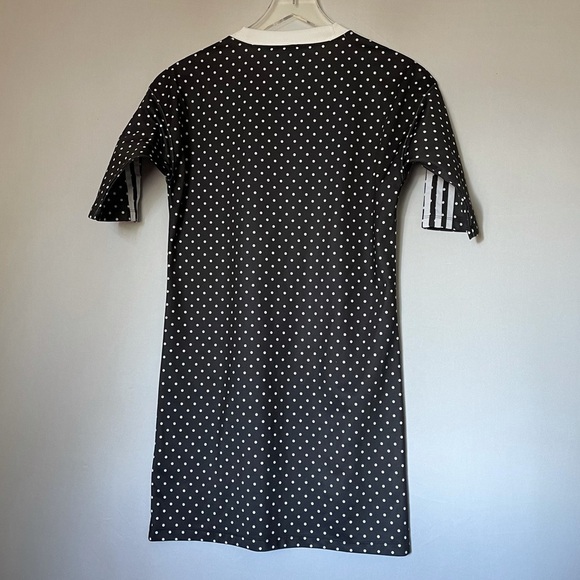 ADIDAS Originals Polka Dot T-Shirt Dress Trefoil XS - Picture 5 of 7